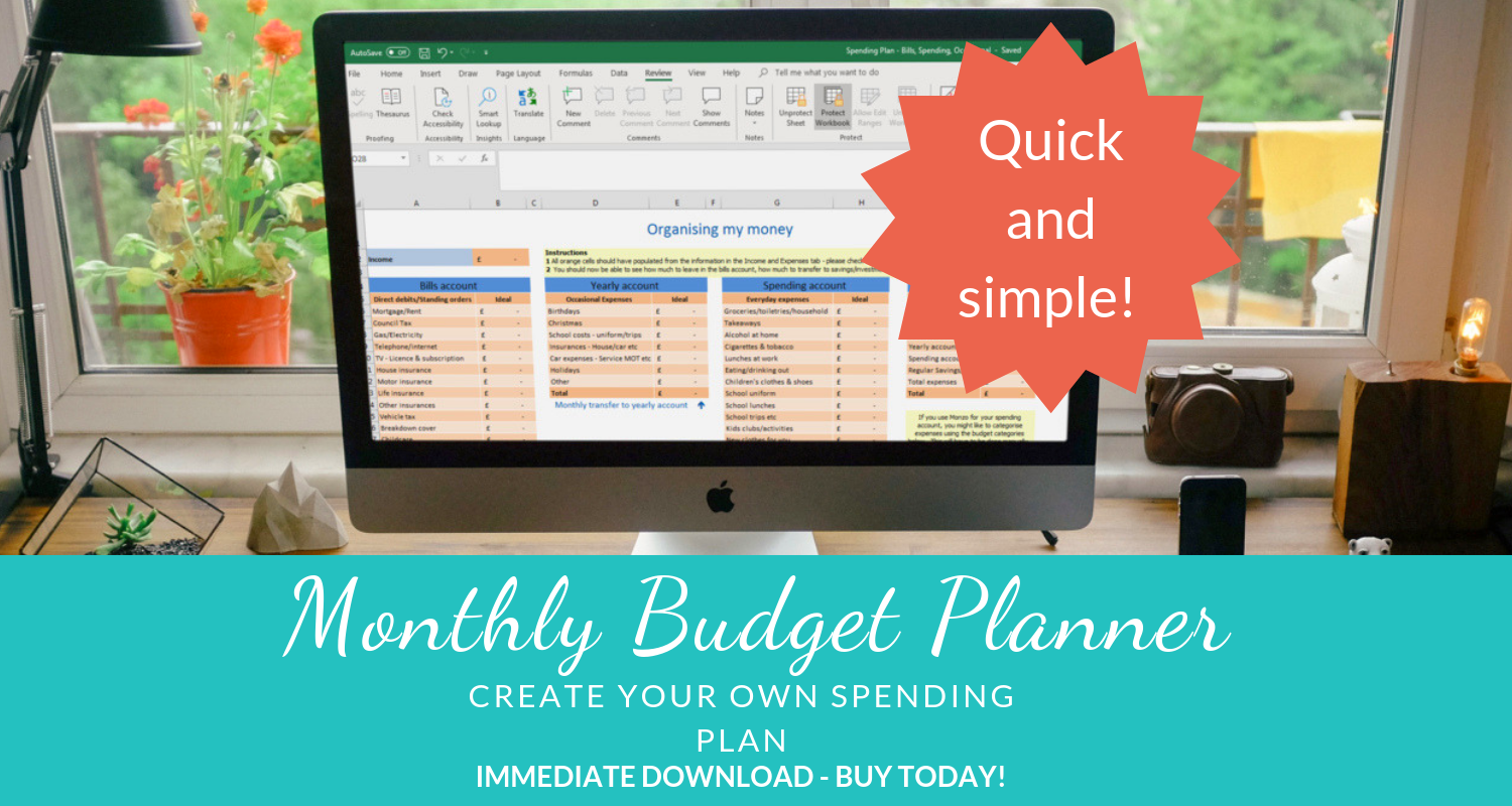 Monthly budget planner