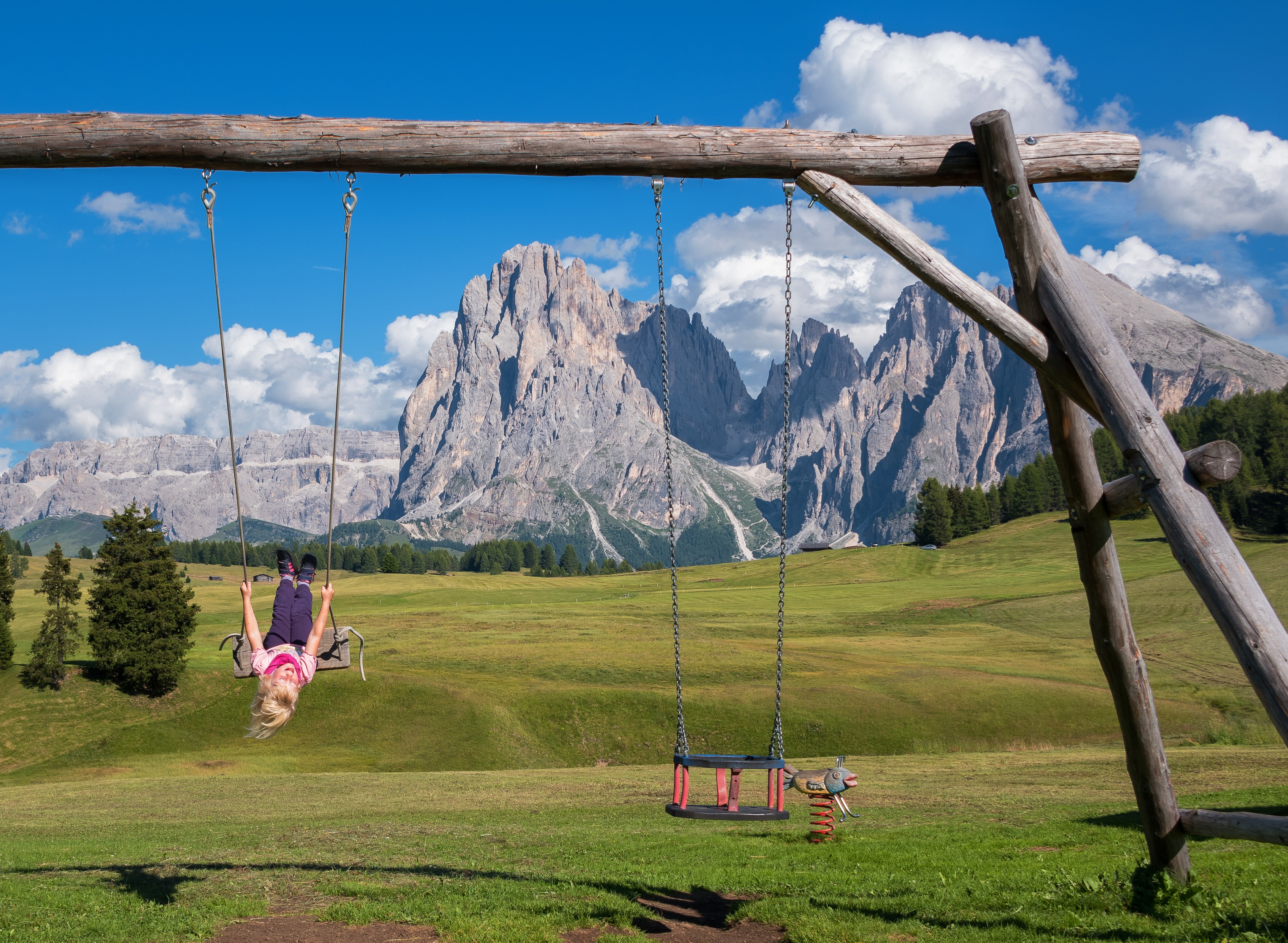 girl on a swing 