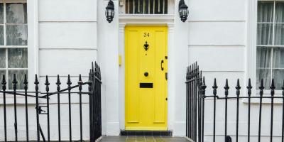 Image of a yellow door