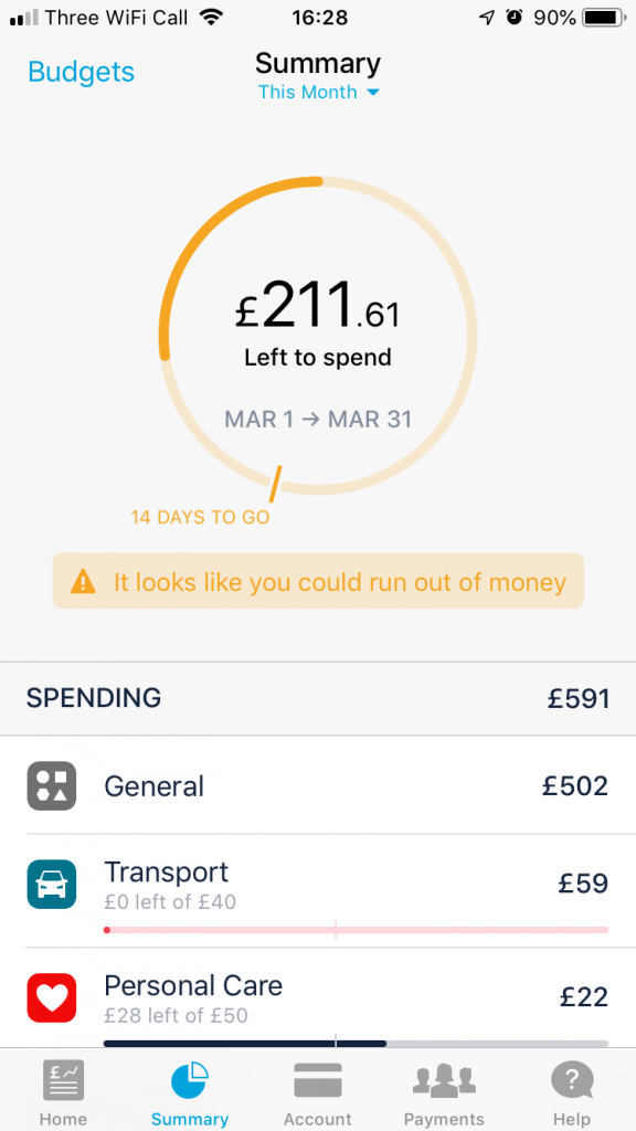 using a bills account