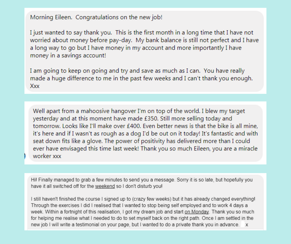 client feedback your money sorted