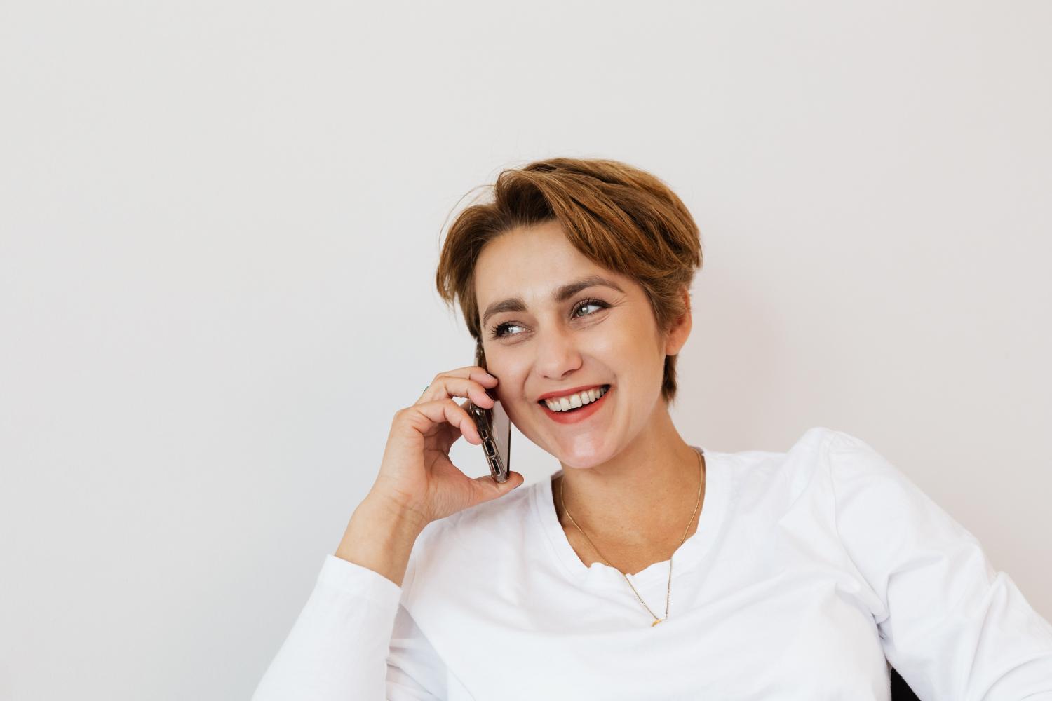 woman on phone