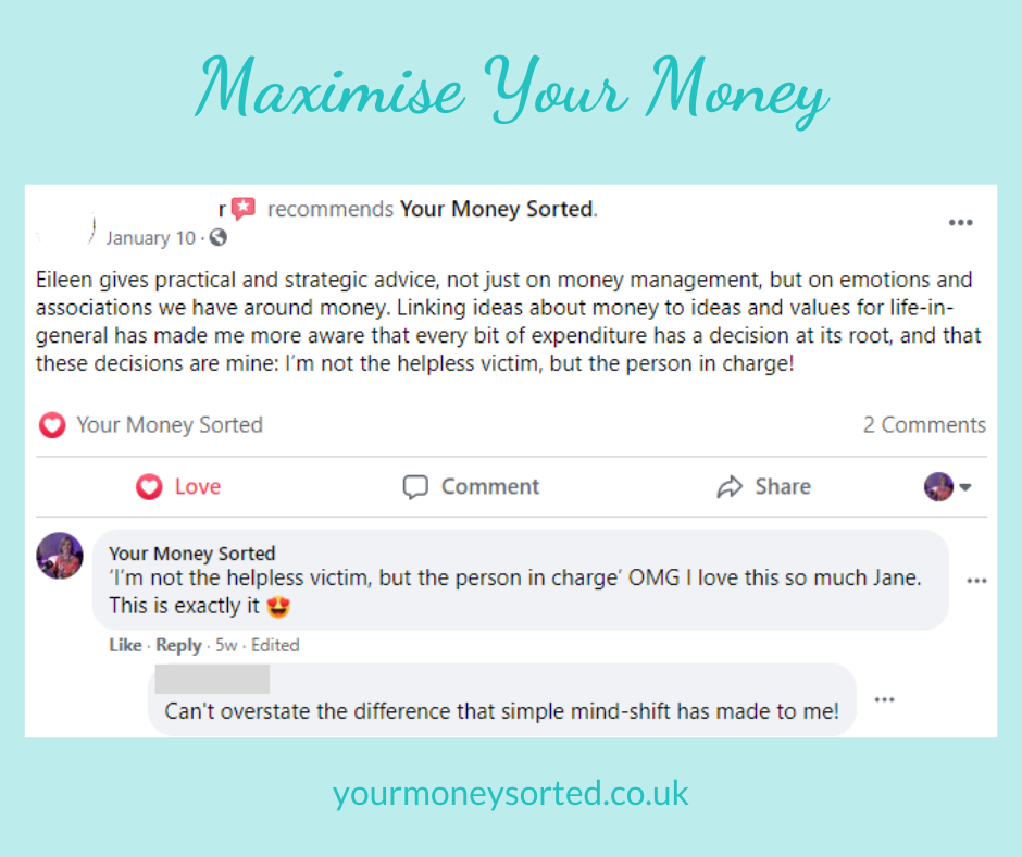 feedback maximise your money 