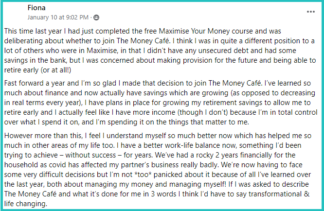 the money cafe reviews