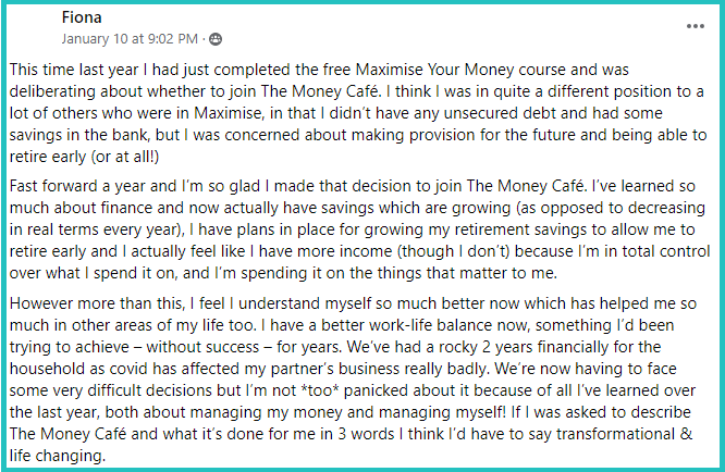 the money cafe reviews 