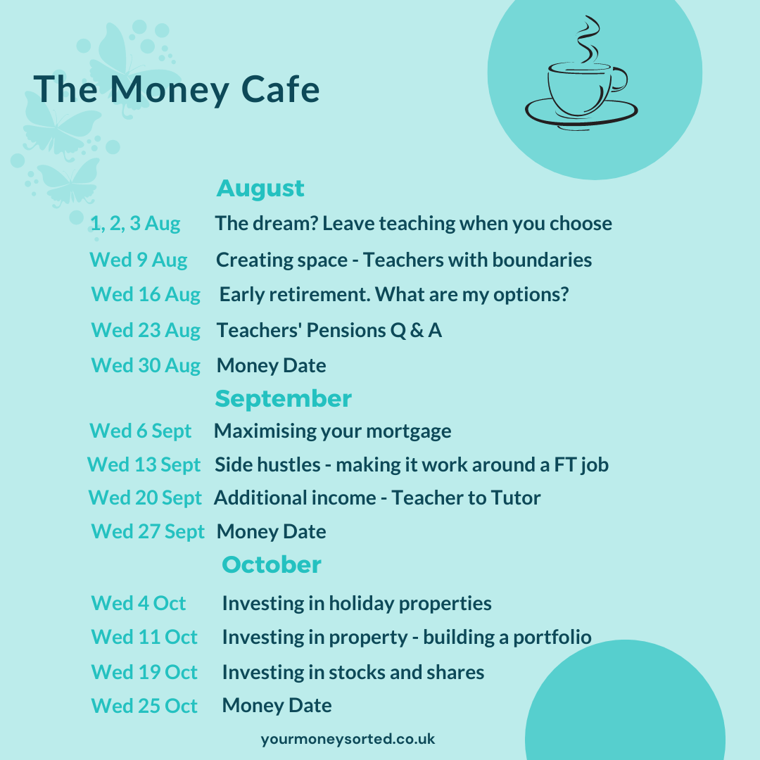money cafe schedule 
