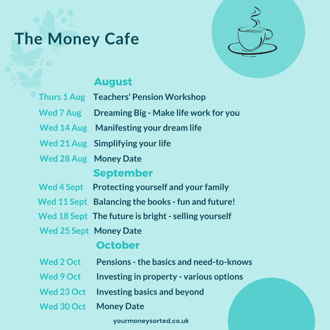 money cafe list of events