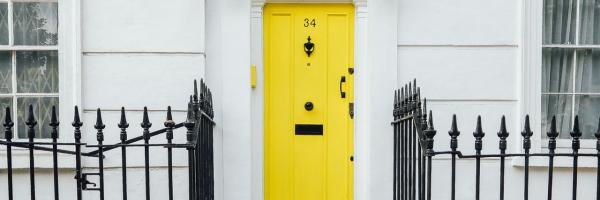 Image of a yellow door