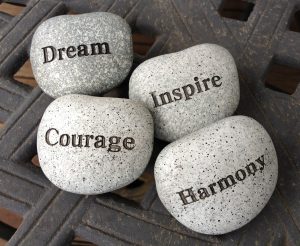 dream, inspire, courage, harmony