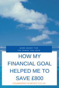 Here's how to save £800 and how to reach your financial goal. #SavingMoney #SavingMoneyTips #MoneySaving #FinancialGoal #SaveMoneyTips